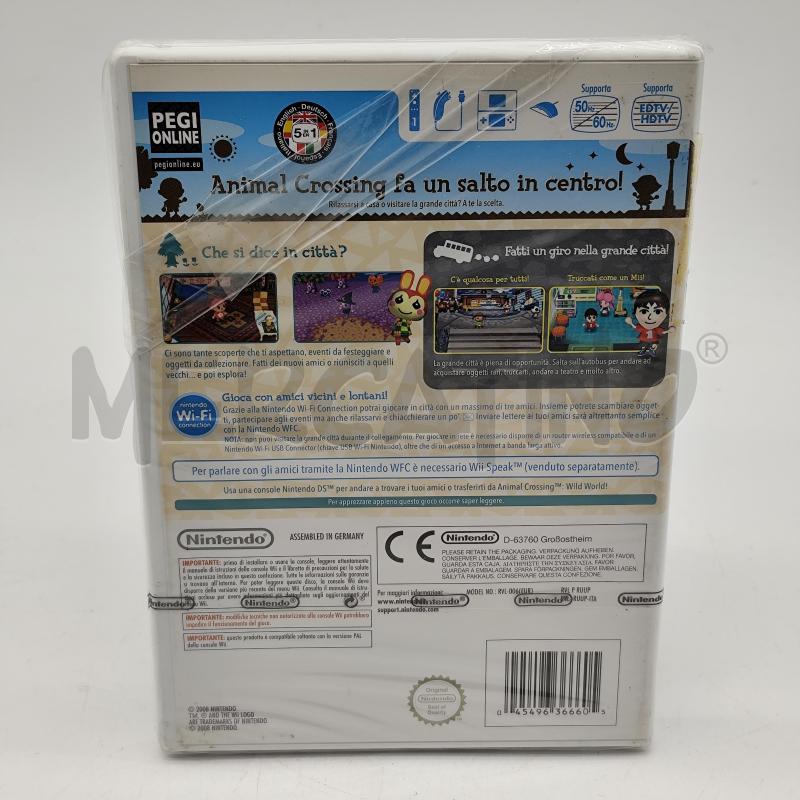VIDEOGIOCO ANIMAL CROSSING LETS GO TO THE CITY NINTENDO WII NUOVO SIGILLATO | Mercatino dell'Usato Corbetta 2