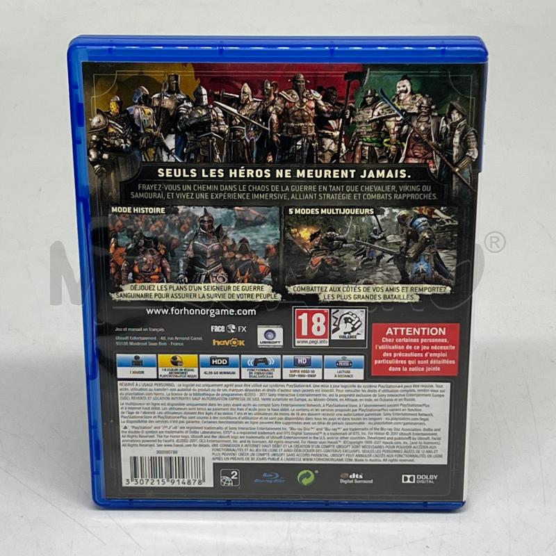 VIDEOGIOCO FOR HONOR PLAYSTATION 4 PS4 G184  | Mercatino dell'Usato Corbetta 2