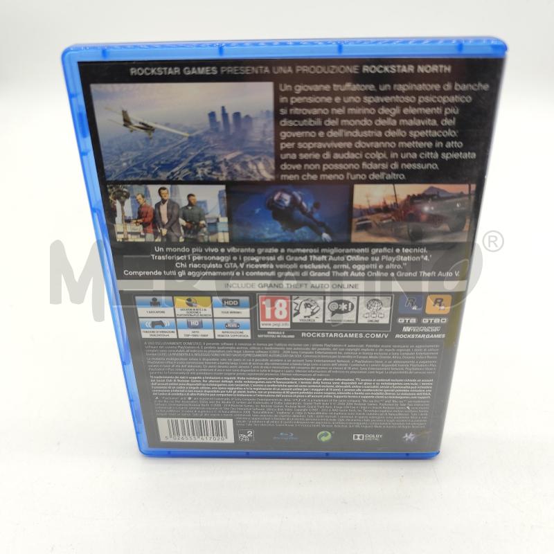 VIDEOGIOCO GTA V FIVE PLAYSTATION 4 PS4 | Mercatino dell'Usato Corbetta 2