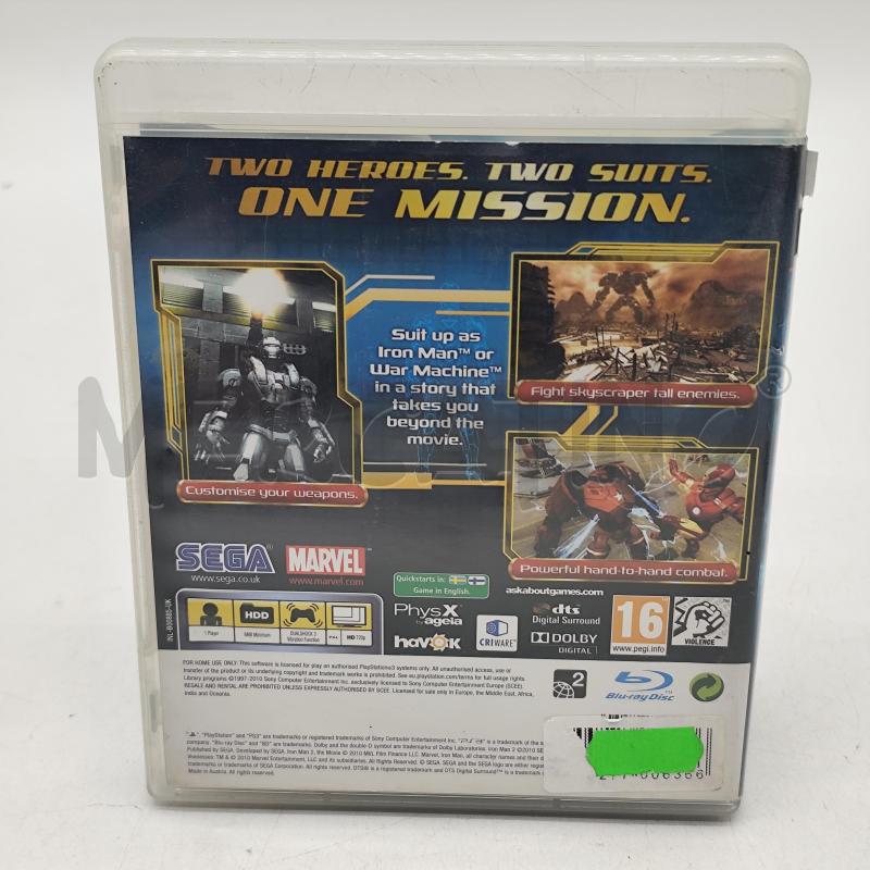 VIDEOGIOCO IRON MAN 2 PLAYSTATION 3 G1782  | Mercatino dell'Usato Corbetta 2