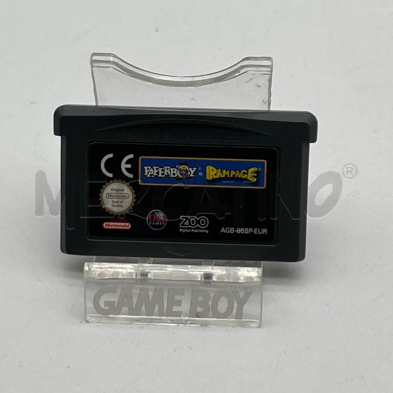 VIDEOGIOCO PAPERBOY E RAMPAGE GAMEBOY ADVANCE G159  | Mercatino dell'Usato Corbetta 1