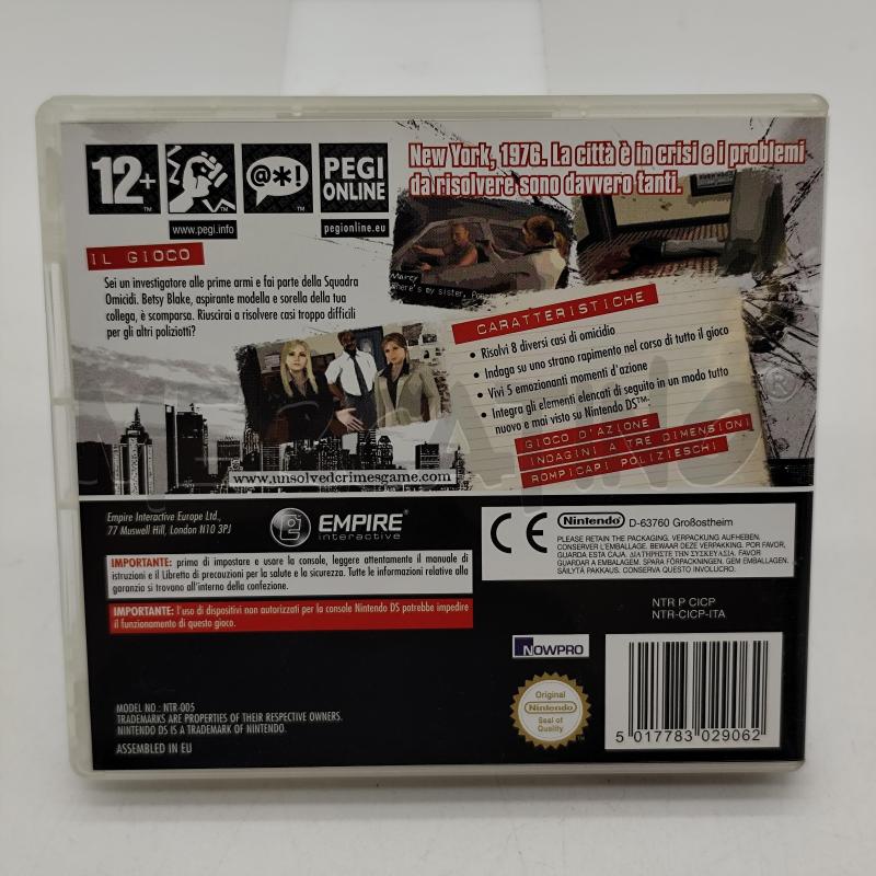 VIDEOGIOCO UNSOLVED CRIMES NINTENDO DS | Mercatino dell'Usato Corbetta 2