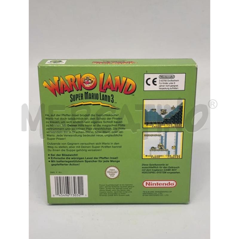VIDEOGIOCO WARIO LAND SUPER MARIO LAND 3 GAMEBOY G6102  | Mercatino dell'Usato Corbetta 2
