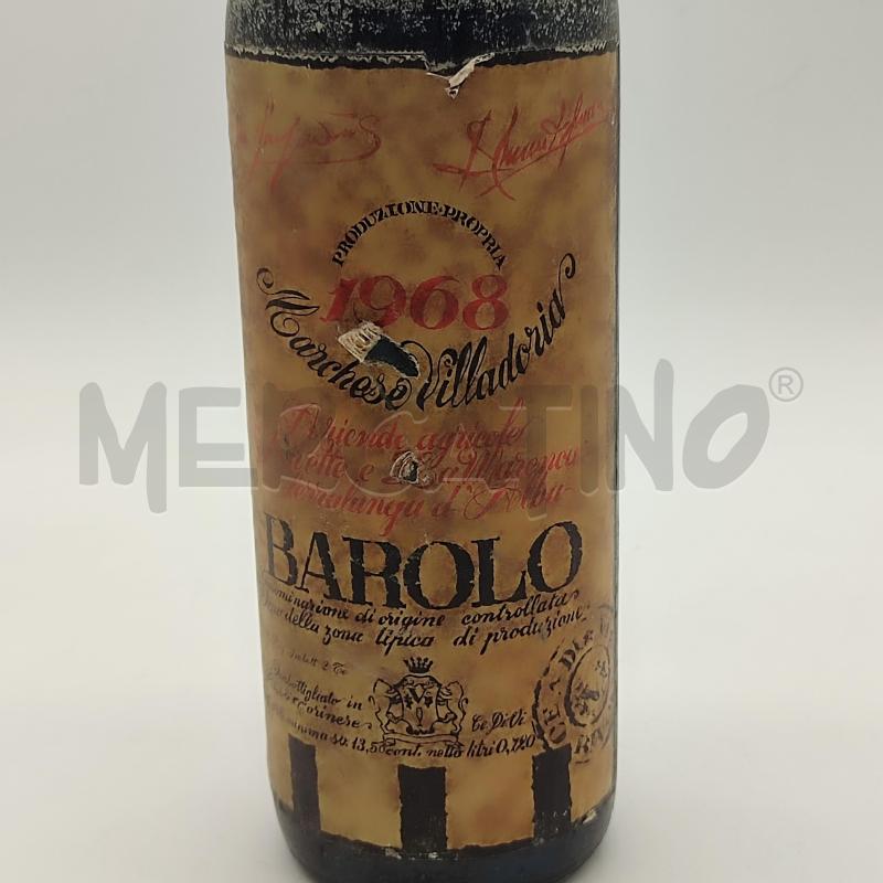 VINO BAROLO MARCHESE VILLADORIA 1968 DA ESPOSIZIONE  | Mercatino dell'Usato Corbetta 2