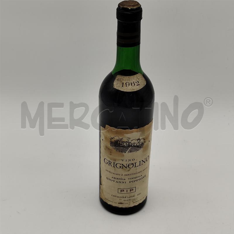 VINO DA ESPOSIZIONE GRIGNOLINO 1962 GIOVANNI PIPPIONE | Mercatino dell'Usato Corbetta 1