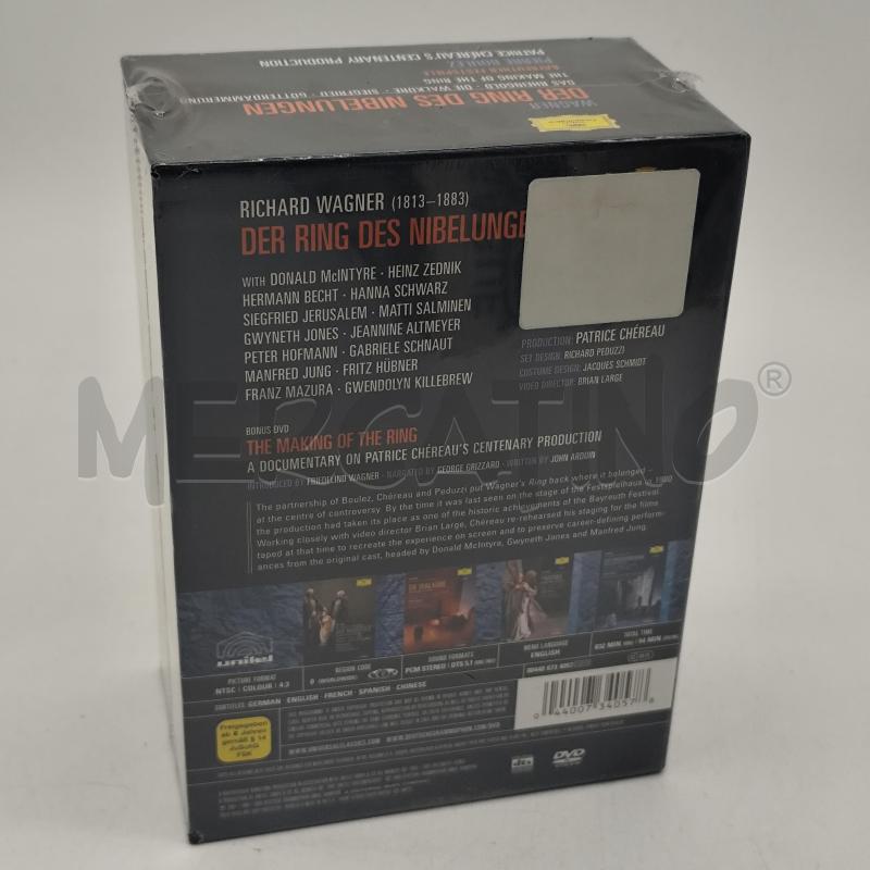 WAGNER, BAYREUTHER FESTSPIELE, PIERRE BOULEZ, PATRICE CHÉREAU  DER RING DES NIBELUNGEN BOX SET 8 DVD | Mercatino dell'Usato Corbetta 2