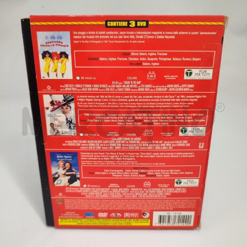 WARNER COMPACT 3 DVD, NY FAIR LADY, SETTE SPOSE PER SETTE FRATELLI, CANTANDO SOTTO LA PIOGGIA | Mercatino dell'Usato Corbetta 2
