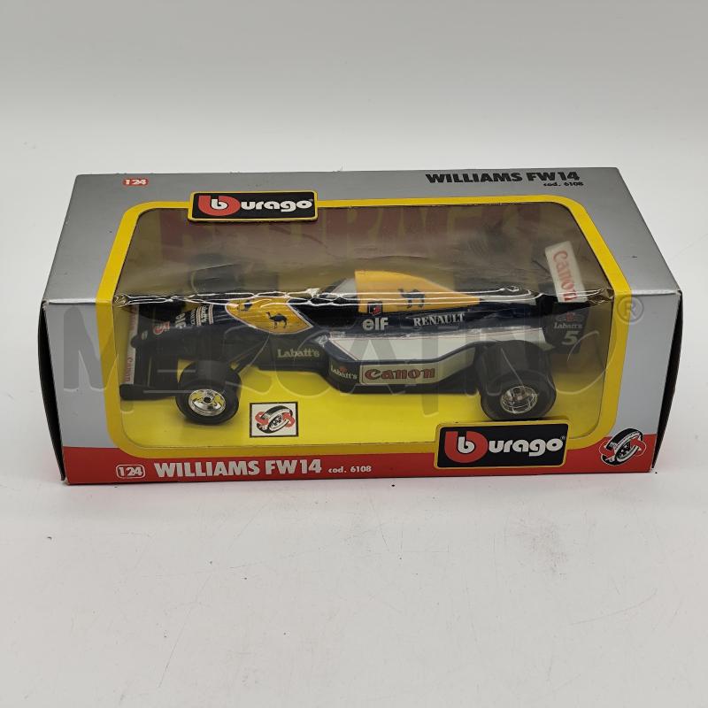 WILLIAMS FW14 6108 BBURAGO 1/24 MODELLINO  | Mercatino dell'Usato Corbetta 1
