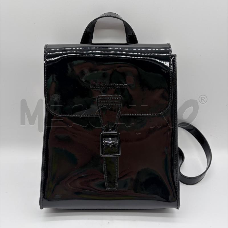 ZAINO DONNA DR MARTENS NERO PELLE VERNICE | Mercatino dell'Usato Corbetta 1