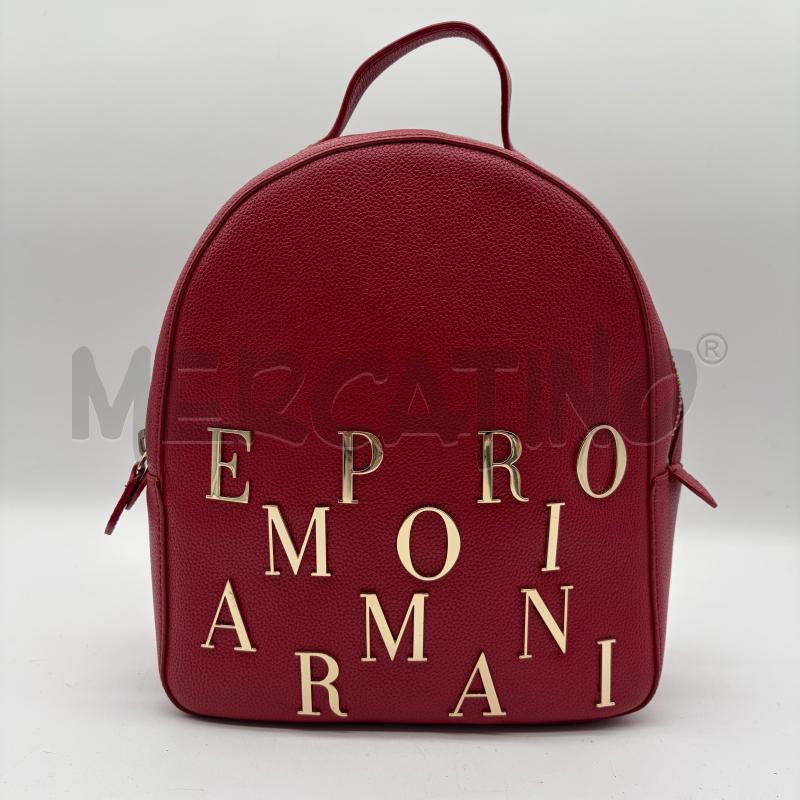 ZAINO DONNA EMPORIO ARMANI RPSSP SCRITTA DORATA | Mercatino dell'Usato Corbetta 1
