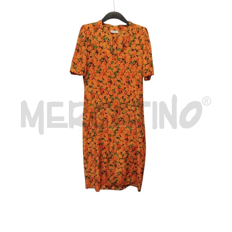 ABITO DONNA ARANCIO FIORI YVES SAINT LAURENT | Mercatino dell'Usato Bernareggio 1