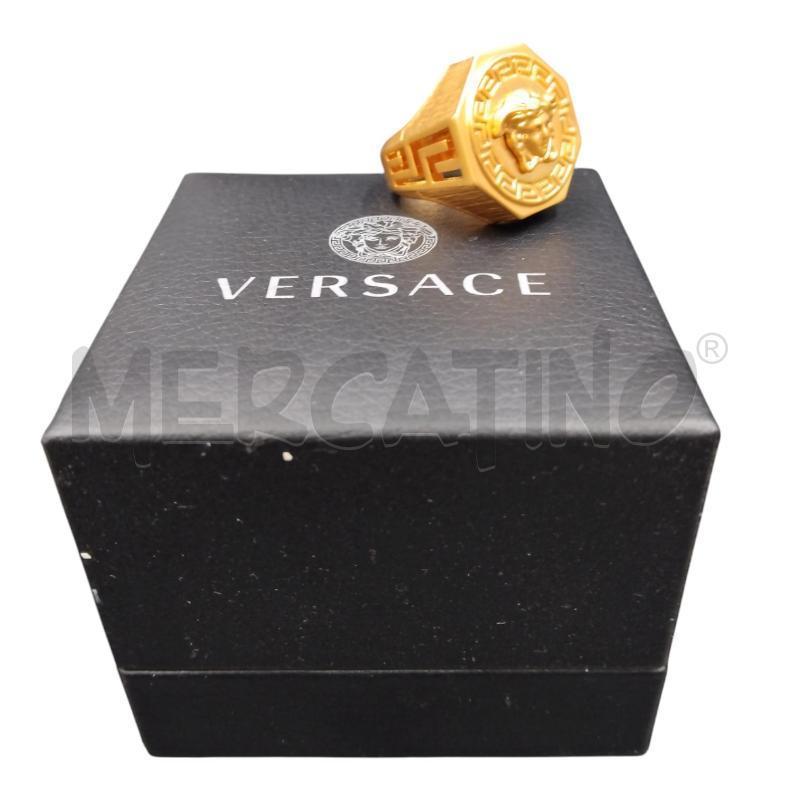 ANELLO UOMO VERSACE DORATO 21 CONF.NERO  | Mercatino dell'Usato Bernareggio 1