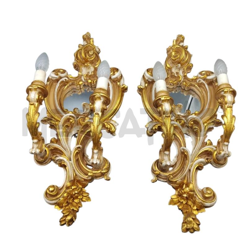 APPLIQUE 2 LUCI ORO BNC  | Mercatino dell'Usato Bernareggio 3