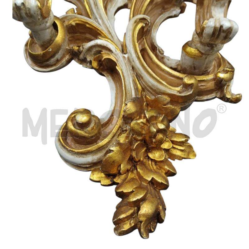 APPLIQUE 2 LUCI ORO BNC  | Mercatino dell'Usato Bernareggio 5