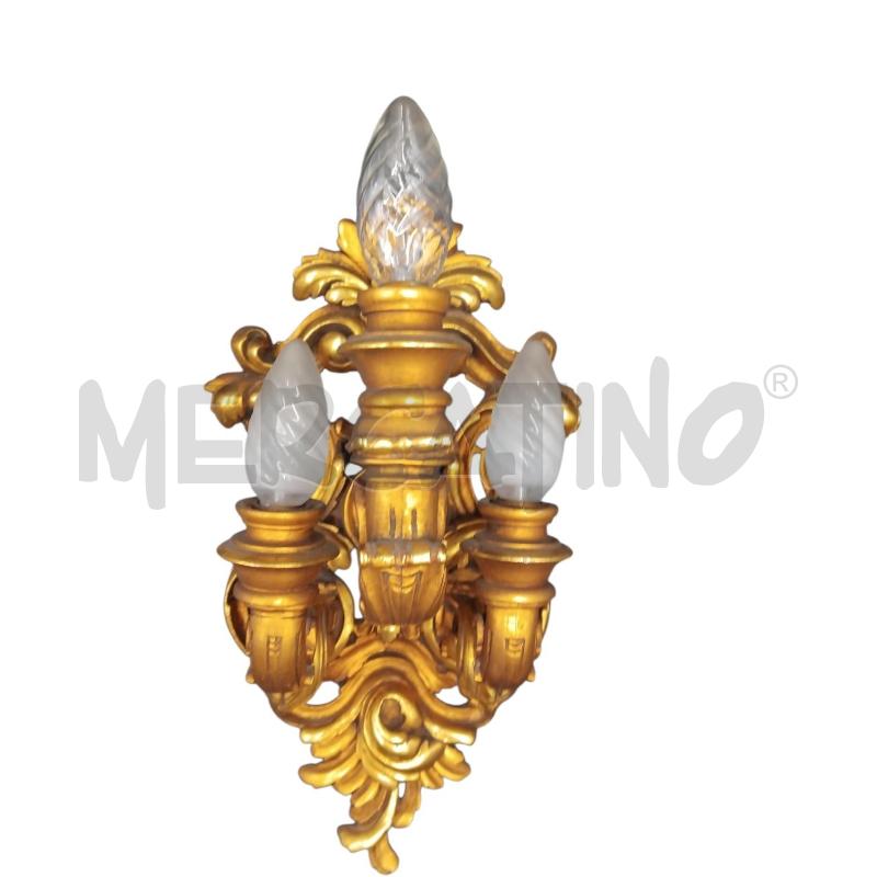 APPLIQUE TRE LUCI ORO | Mercatino dell'Usato Bernareggio 1