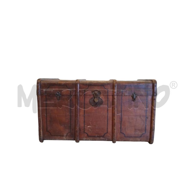 BAULE VINTAGE CUOIO MP | Mercatino dell'Usato Bernareggio 1