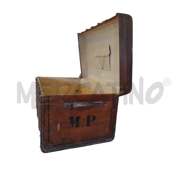 BAULE VINTAGE CUOIO MP | Mercatino dell'Usato Bernareggio 3