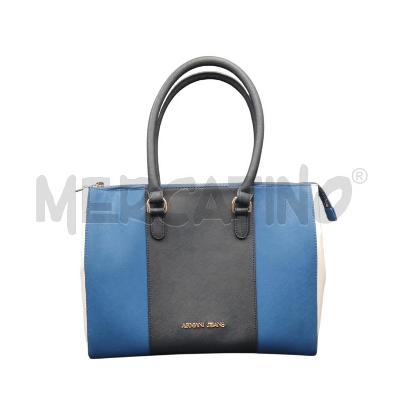 BORSA DONNA ARMANI JEANS BLU NERO BNC | Mercatino dell'Usato Bernareggio 1