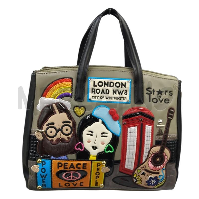 BORSA DONNA BRACCIALINI GRIGIO VOLTI LONDON | Mercatino dell'Usato Bernareggio 2