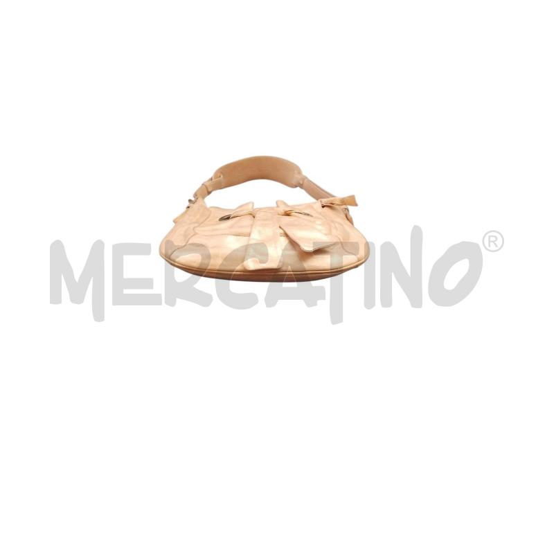 BORSA DONNA COCCINELLE BEIGE PERLATO FIOCCO | Mercatino dell'Usato Bernareggio 4