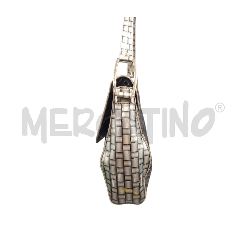BORSA DONNA ECO INTRECCIO GRIGIO ARMANI | Mercatino dell'Usato Bernareggio 2