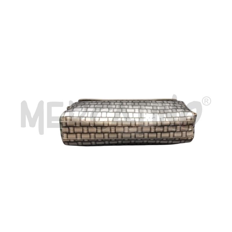 BORSA DONNA ECO INTRECCIO GRIGIO ARMANI | Mercatino dell'Usato Bernareggio 3