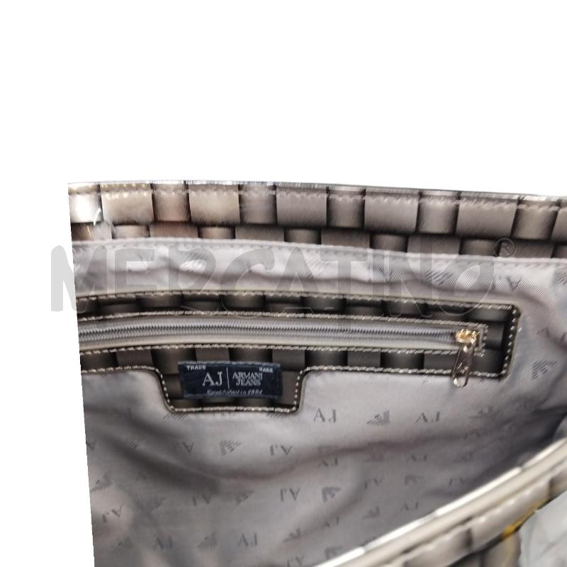 BORSA DONNA ECO INTRECCIO GRIGIO ARMANI | Mercatino dell'Usato Bernareggio 5