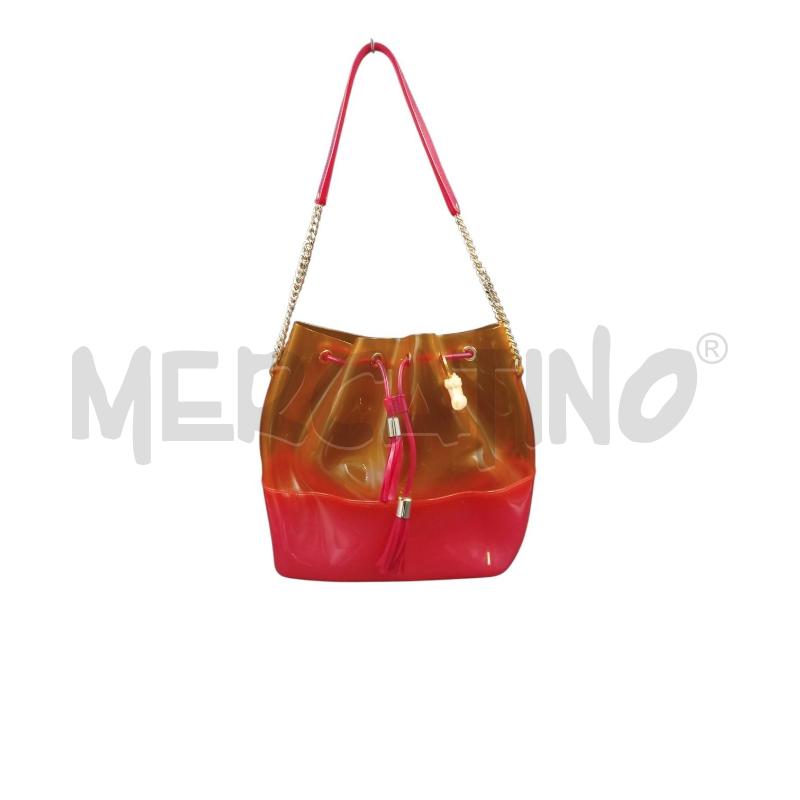 BORSA DONNA GOMMA FUCSIA ARANCIO KARTELL | Mercatino dell'Usato Bernareggio 1