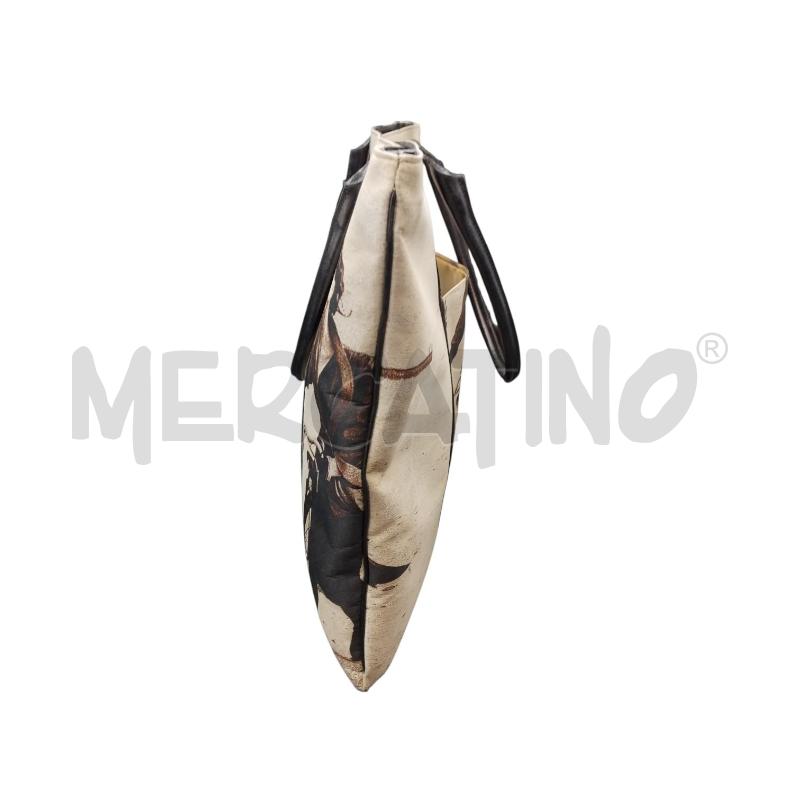 BORSA DONNA GRANDE BURANI DONNA BICI TELA PELLE | Mercatino dell'Usato Bernareggio 3