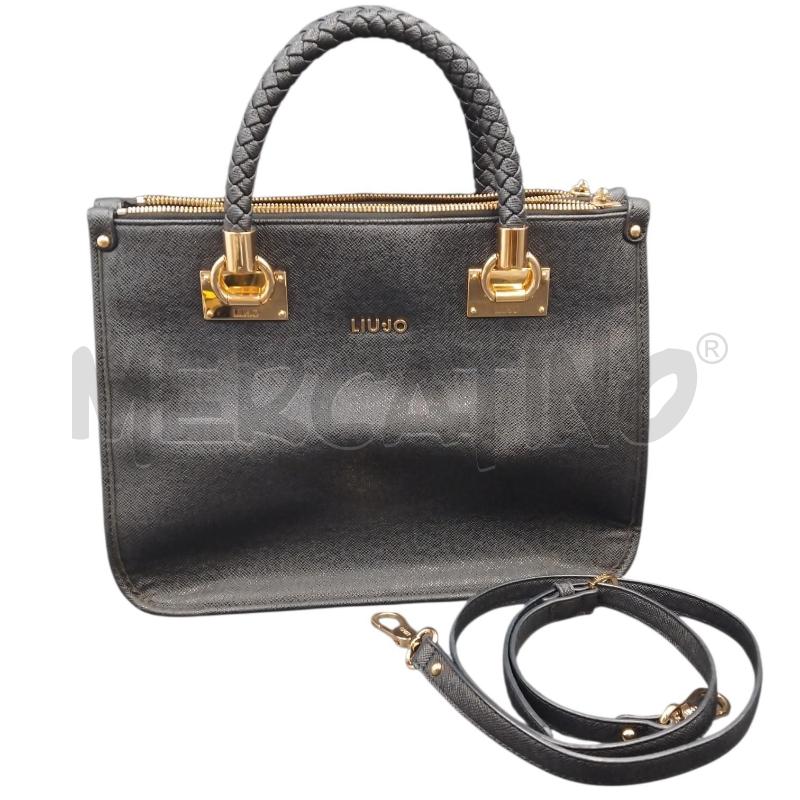 BORSA DONNA LIU JO NERO DOPPIO MNC + TRAC | Mercatino dell'Usato Bernareggio 1