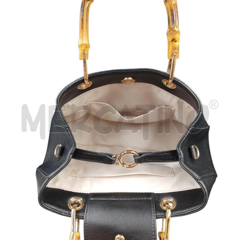 BORSA DONNA NERO BAMBOO TWINSET | Mercatino dell'Usato Bernareggio 5