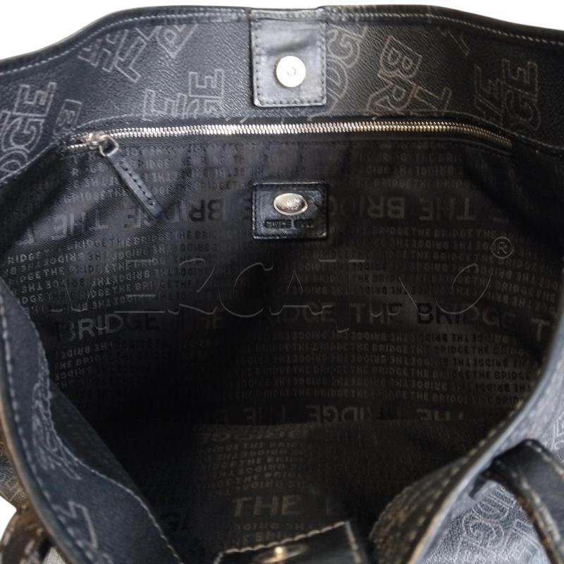 BORSA DONNA NERO SCRITTE THE BRIDGE | Mercatino dell'Usato Bernareggio 4