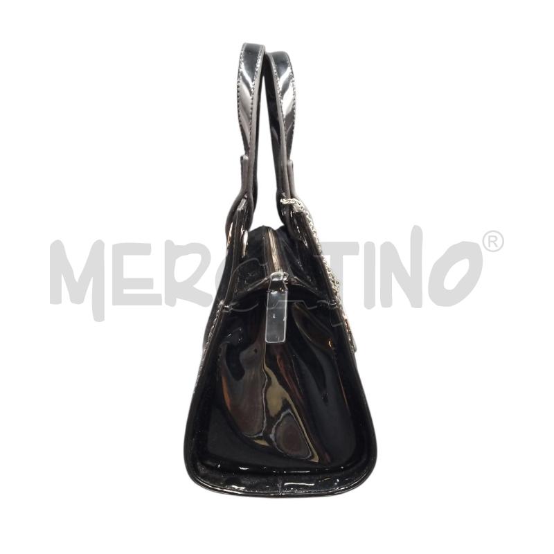 BORSA DONNA NERO VERNICE ARMANI X TRAC | Mercatino dell'Usato Bernareggio 3