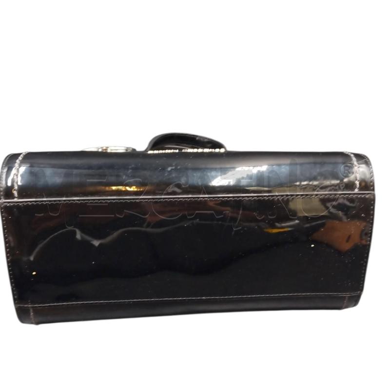 BORSA DONNA NERO VERNICE ARMANI X TRAC | Mercatino dell'Usato Bernareggio 4