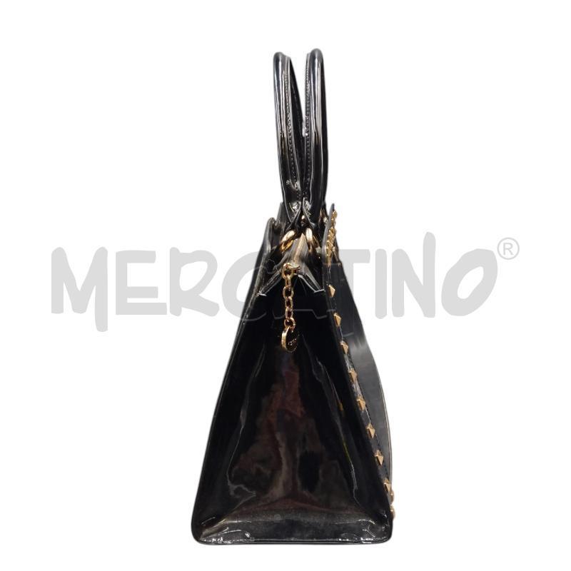 BORSA DONNA VERNICE BORCHIE QUADRATE TOSCA | Mercatino dell'Usato Bernareggio 2