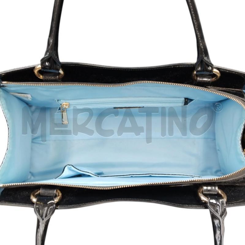 BORSA DONNA VERNICE BORCHIE QUADRATE TOSCA | Mercatino dell'Usato Bernareggio 4
