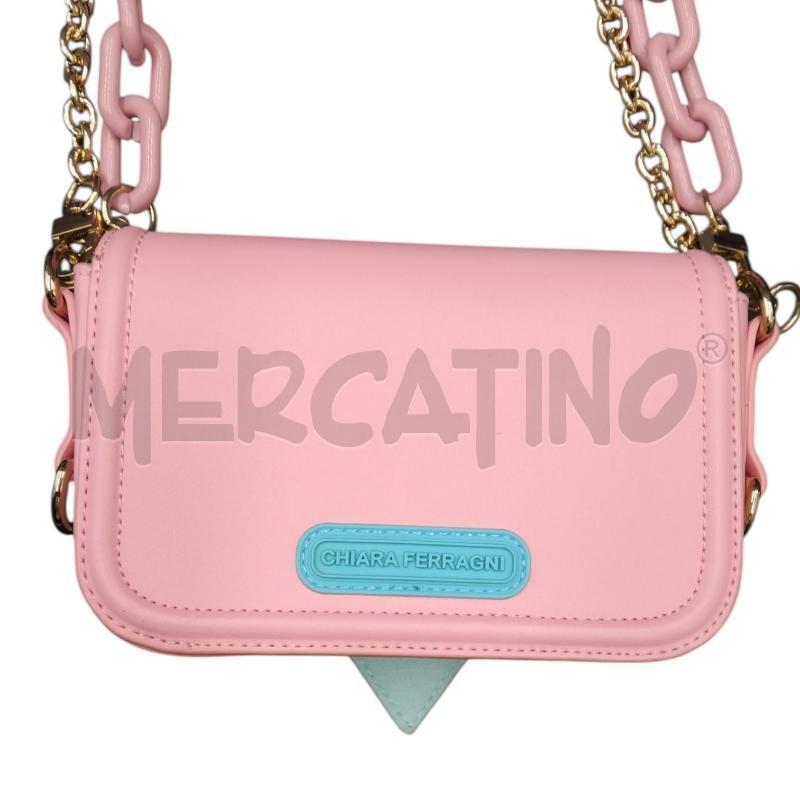 BORSA D CHIARA FERRAGNI ROSA + 2 CATENE  | Mercatino dell'Usato Bernareggio 2
