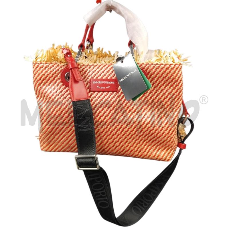 BORSA D EMPORIO ARMANI PAGLIA ROSSA NEW | Mercatino dell'Usato Bernareggio 1