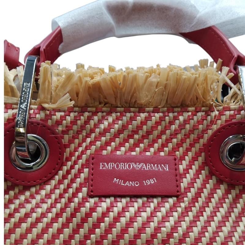 BORSA D EMPORIO ARMANI PAGLIA ROSSA NEW | Mercatino dell'Usato Bernareggio 5