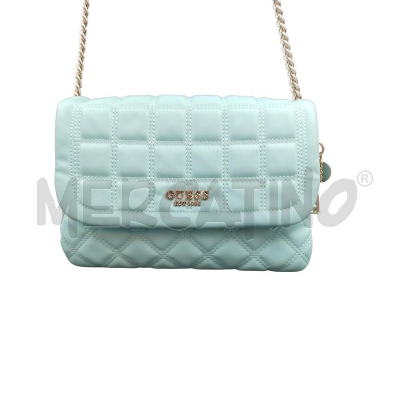 BORSA D GUESS AZZURRO CATENA | Mercatino dell'Usato Bernareggio 2