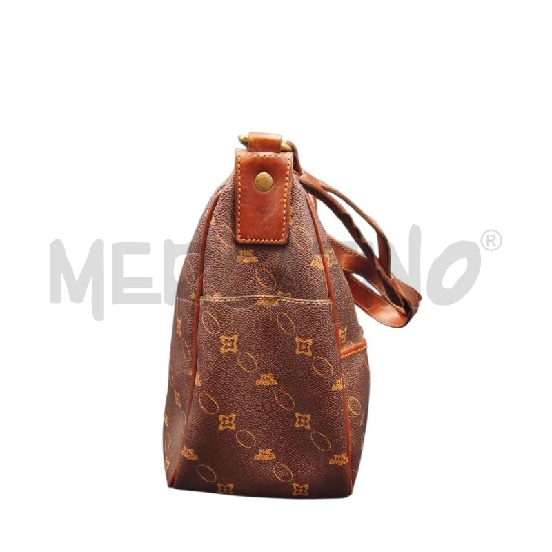 BORSA D THE BRIDGE SCRITTE MARRONE | Mercatino dell'Usato Bernareggio 2
