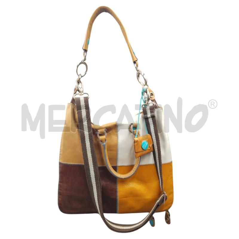 BORSA PELLE GABS QUADRATI GIALLO MARR  | Mercatino dell'Usato Bernareggio 1