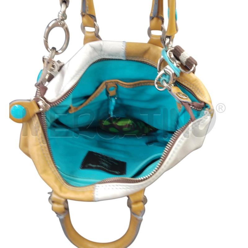 BORSA PELLE GABS QUADRATI GIALLO MARR  | Mercatino dell'Usato Bernareggio 4