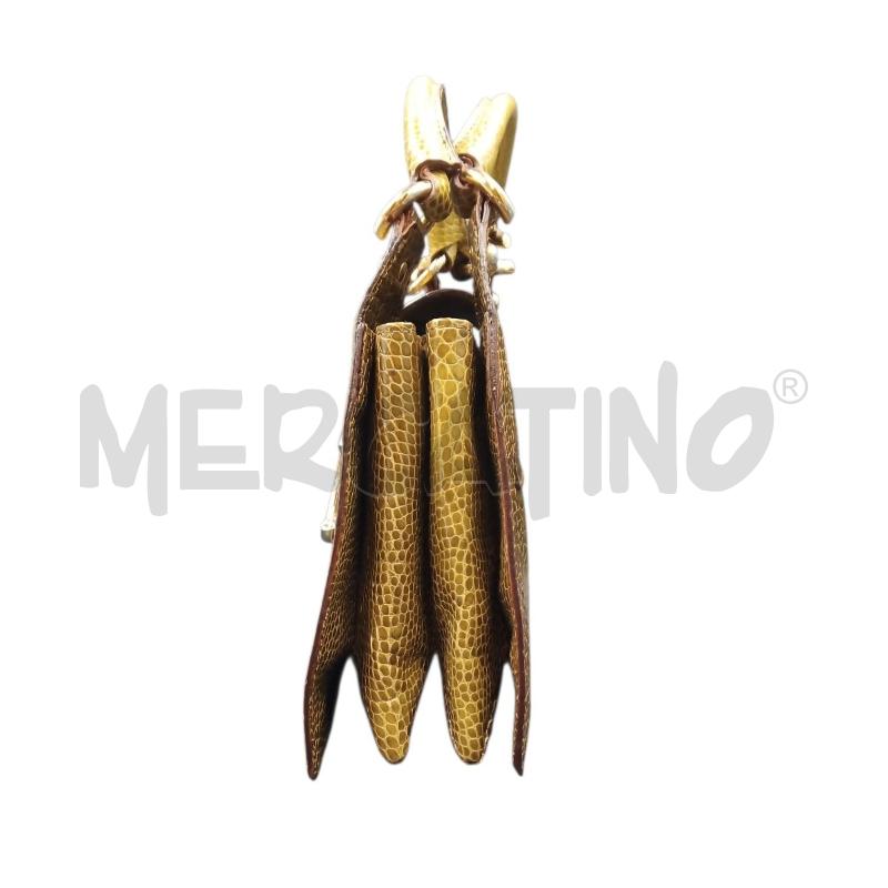 BORSA PELLE VERDE BIASIA STAMPA  | Mercatino dell'Usato Bernareggio 3