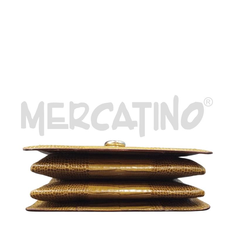 BORSA PELLE VERDE BIASIA STAMPA  | Mercatino dell'Usato Bernareggio 4