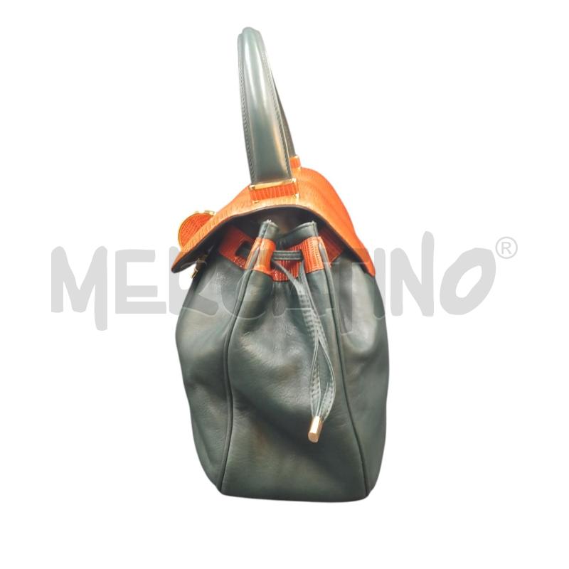BORSA PELLE VERDE MARR COLOMBO VIA DELLA SPIGA | Mercatino dell'Usato Bernareggio 2