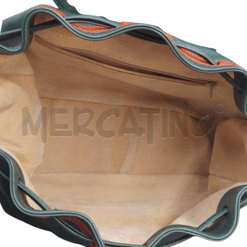 BORSA PELLE VERDE MARR COLOMBO VIA DELLA SPIGA | Mercatino dell'Usato Bernareggio 4