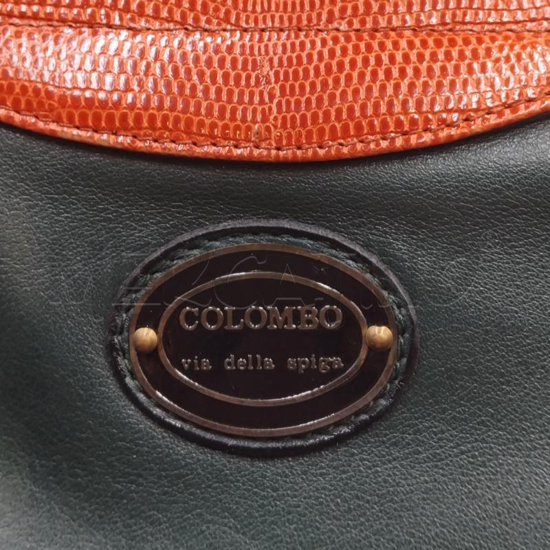 BORSA PELLE VERDE MARR COLOMBO VIA DELLA SPIGA | Mercatino dell'Usato Bernareggio 5