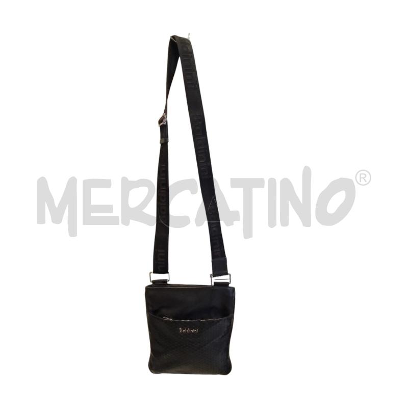 BORSA UOMO TRACOLLA PELLE NERO  | Mercatino dell'Usato Bernareggio 3