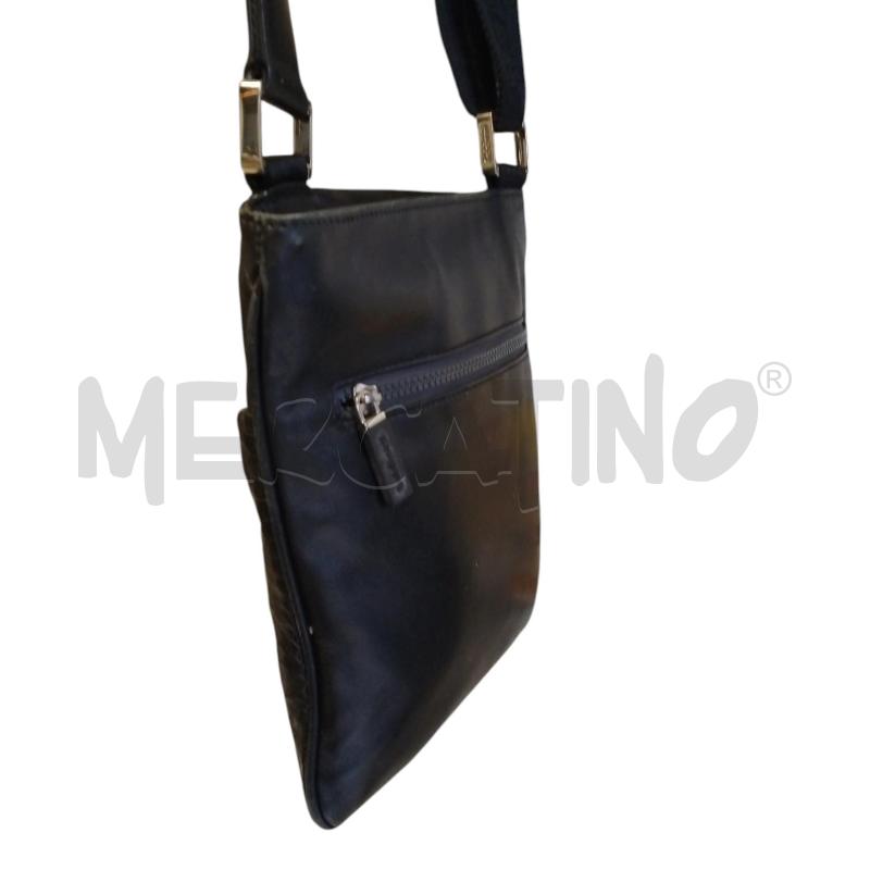 BORSA UOMO TRACOLLA PELLE NERO  | Mercatino dell'Usato Bernareggio 4